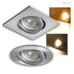 Plafoniere Argento Anodizzato, Aluminium-Geb&uuml;rstet Rotondo/