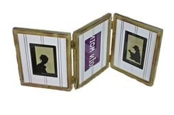 Portafoto Cornice Foto Braun Bianco Antico Legno Rustico Isp