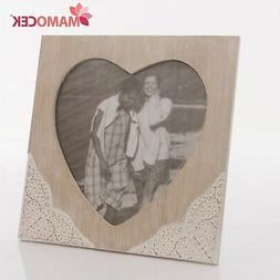 PORTAFOTO CORNICE Legno intarsiato Cuore 26x26 bomboniera ma