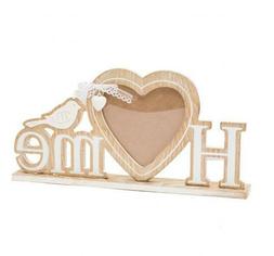 PORTAFOTO CUORE SHABBY HOME legno da appoggio tavolo 1 foto 