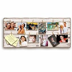 Portafoto da appendere shabby Brown board 40X90