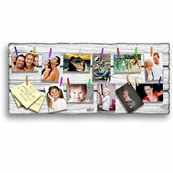 Portafoto da appendere shabby White board 40X90