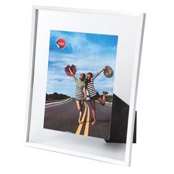 Portafoto Balvi metallo bianco passepartout trasparente 10x1