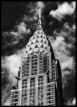 Poster - Chrysler Buildings - Quadro Cornice Arte Stampa New