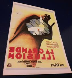 POSTER LOCANDINA La Grande Illusion   Jean Gabin  cornice fa