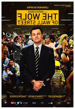 POSTER ORIGINALE CINEMA CON.O SENZA CORNICE - The wolf of wa