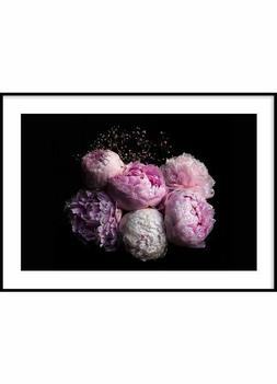poster rosa stampa arredo camera parete stampa