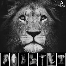 Poster Stampa Decorazione Muro Bianco & Nero Animale Disegni