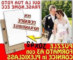 Puzzle A3 30x42 con Cornice a giorno personalizzato con foto