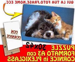 Puzzle A3 30x42 con Cornice a giorno personalizzato con foto