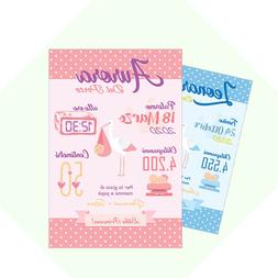 Quadretto nascita personalizzato Cicogna 21x30cm - Stampa + 