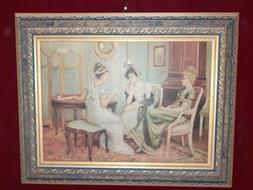 quadro classico stampa su tela cornice in legno 40x50 classi