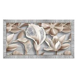 Quadro con cornice Giovy Bianca Argento 60x110 cm FLOWERS GR