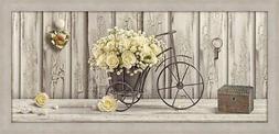 Quadro con cornice shabby Boston beige 65X135 cm YELLOW ROSE