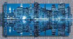 Quadro moderno con cornice Extension 77x143 cm Blue View Of 