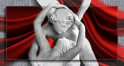 Quadro moderno con cornice Extension 77x143 cm Amore E Psich