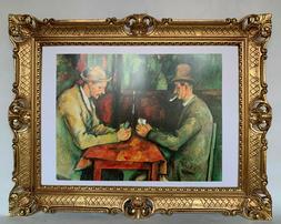 Quadro Stampa Artistica su Tela 90x70 Paul Cezanne Giocatori