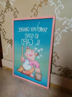 Quandro Stampa Cameretta Bimbi Bambini Simpatico Divertente 