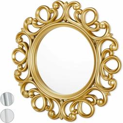 Relaxdays Specchio Decorativo Rotondo, da Parete, con Cornic