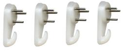Set 4 Pezzi Ganci Per Quadri Da Parete In Nylon Con Chiodini