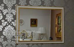 Specchiera classica su misura cornice legno sistema scorrevo