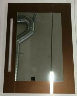 Specchio bagno con luce cornice finitura bronzo
