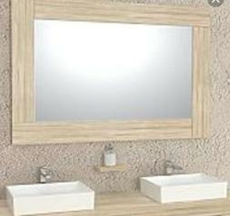 Specchio cornice in legno massello anticato 90x70 cm spessor