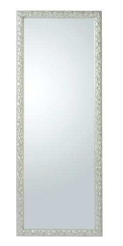 Specchio da parete argento 55x145 cornice barocca legno made