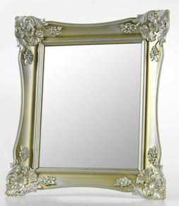 SPECCHIO PLASTICA 41*36 CM ORO SPECCHIERA CORNICE CLASSICO M