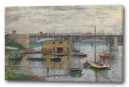 Tela/Cornice Claude Monet - Ponte a Argenteuil in un giorno 