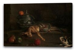 Tela/Cornice Jean Sim&eacute;on Chardin - La zuppiera d'argento
