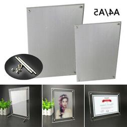 Trasparente A5/A4 Display Stand Acrilico Foto Certificato Te