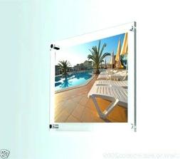 Trasparente perspex Foto Cornice Acrilico Muro Montante Post