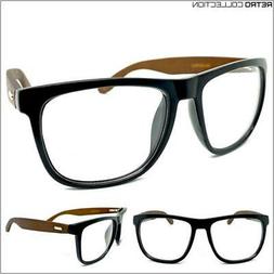 Uomo Classico Vintage Retr&ograve; Nerd Stile Lenti Trasparenti Oc