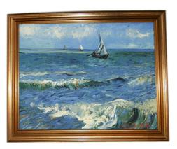 Van Gogh, Marina S.Maria,Stampa su tela /PVC+ Cornice Oro in