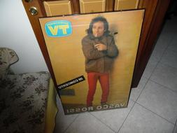 VASCO ROSSI POSTER ORIGINALE  Tour 1983 CON CORNICE IN PLEXI