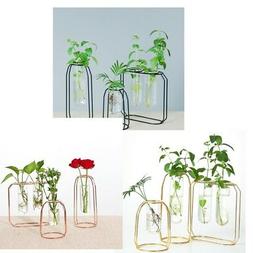 Vaso da fiori decorativo per fioriera in vetro con cornice i