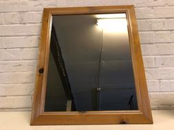 Vintage Forse Antico da Parete Specchio Con Pino Cornice IN 