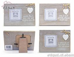 Vintage Shabby Chic Amore Cuore In Legno Cornice Foto Sospes