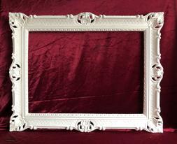XXL Cornice Nozze Bianco Antico Barocco Rococo Foto 90x70